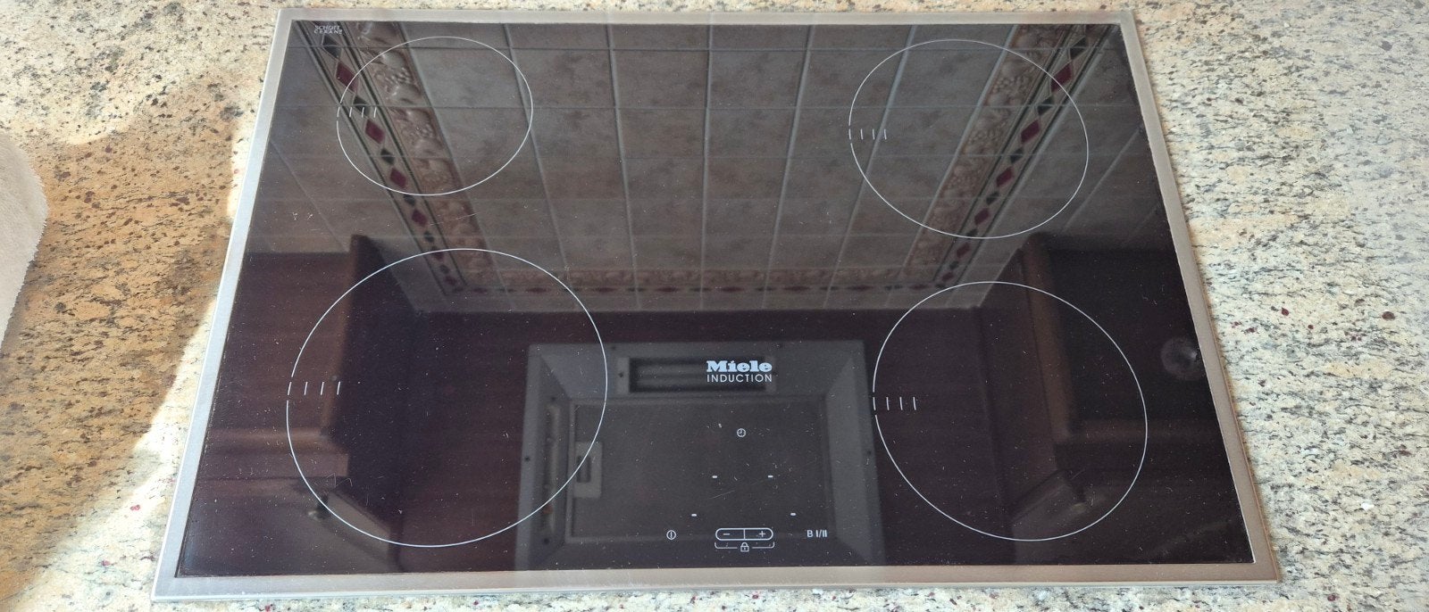 Miele kookplaat, inductie, Witgoed en Apparatuur, Kookplaten, Gebruikt, Inbouw, Inductie, 4 kookzones