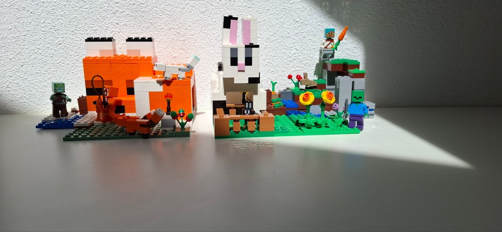 LEGO Minecraft 21178 De vossenhut & 21181 De Konijnenhove, Minecraft, Lego, Ophalen of Verzenden, Complete set