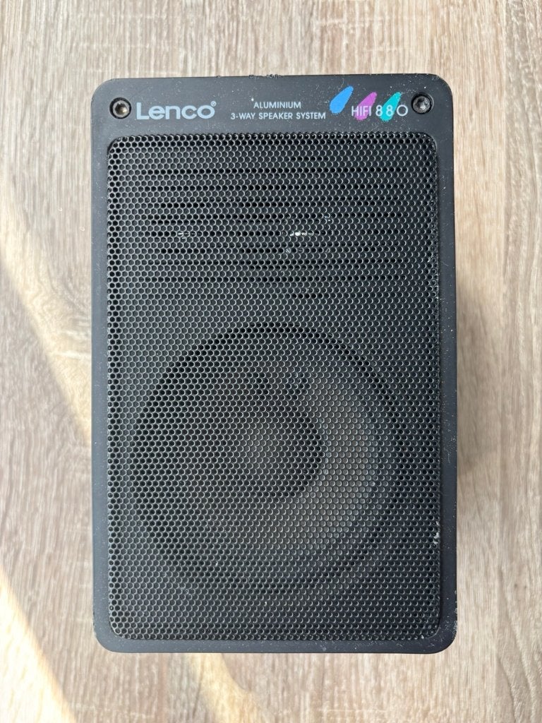 Lenco HIFI 880 aluminium 3-weg luidspreker, Ophalen, Gebruikt, 150 watt of meer, Overige merken