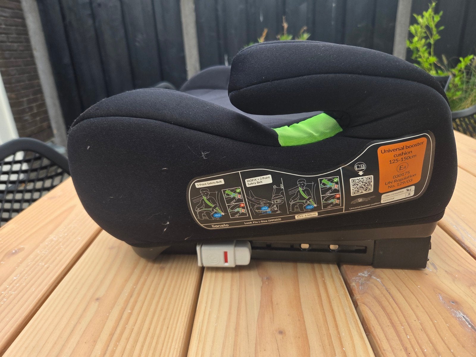 Lionelo Luuk Fix I-Size Isofix Zitverhoger, Kinderen en Baby's, Autostoeltjes, Overige merken, Gebruikt, 22 t/m 36 kg, Ophalen of Verzenden