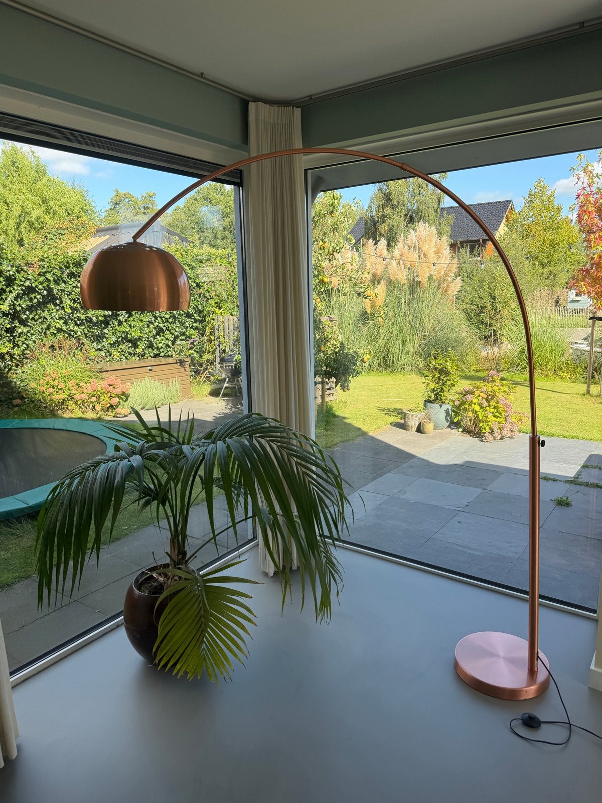 Zuiver Metal Bow Koperen Booglamp, Huis en Inrichting, Ophalen, E27 (groot), Zo goed als nieuw, Metaal