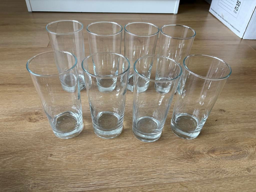 8 glazen 40 cl Ikea Godis, Ophalen, Glas