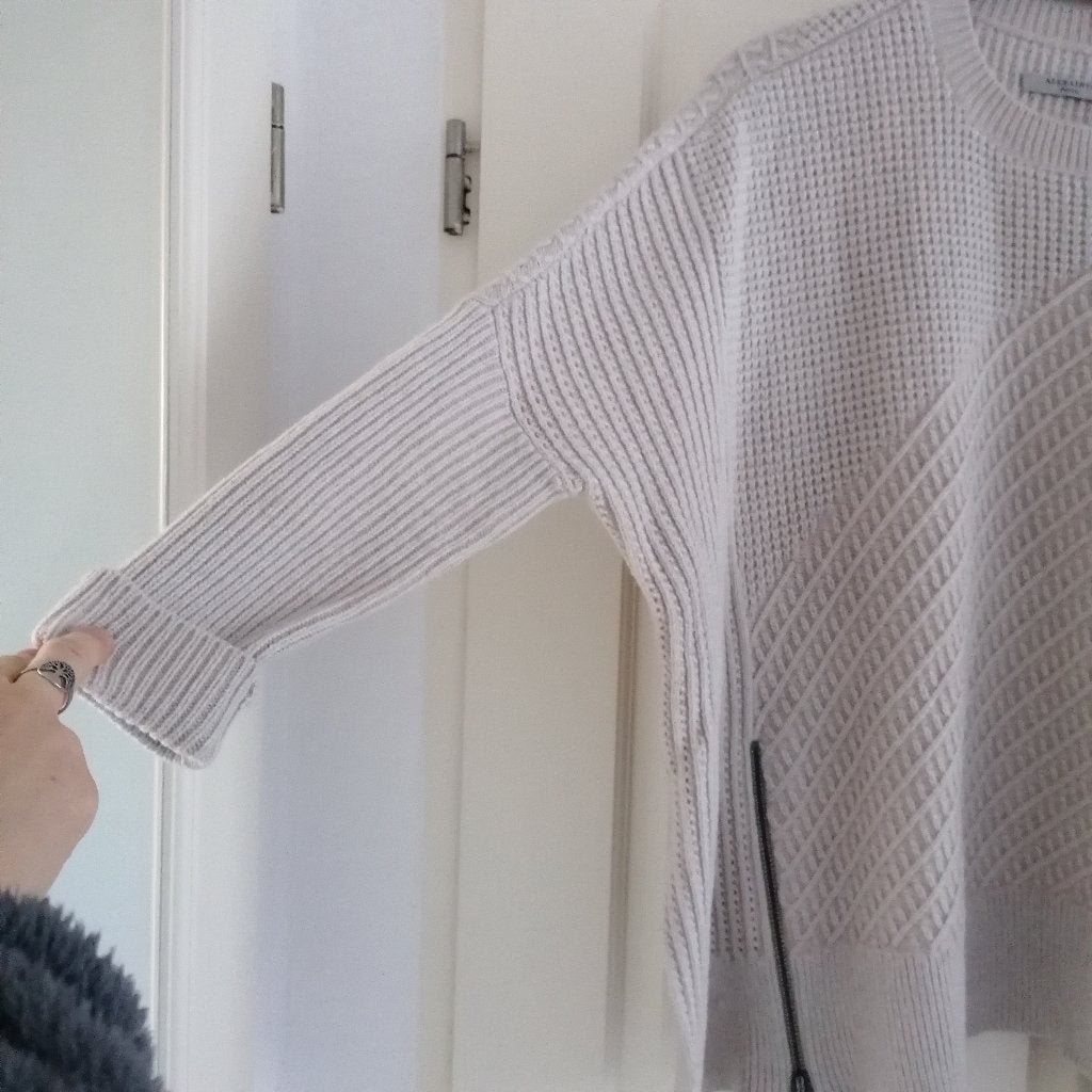All Saints asymmetrische warme trui beige oversized nr 47715, All Saints, ., Beige, Ophalen of Verzenden
