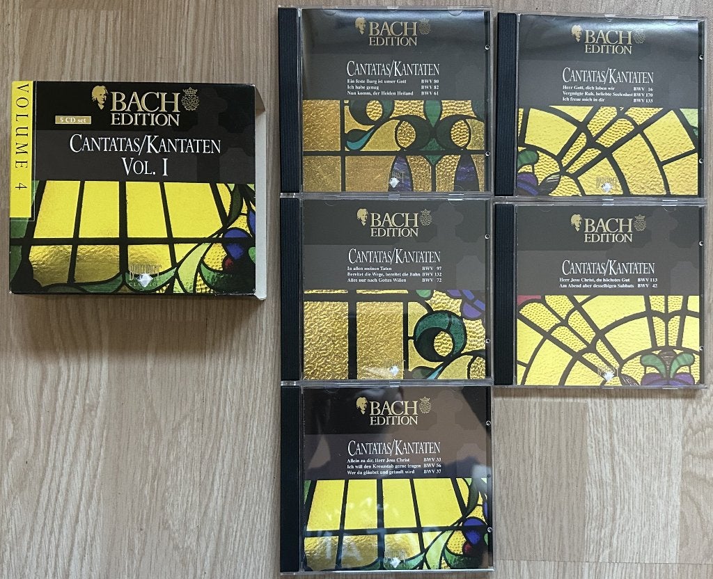 BACH - CANTATAS - BACH EDITION 4 - 5 CD'S, Cd's en Dvd's, Cd's | Klassiek, Ophalen of Verzenden, Barok, Zo goed als nieuw, Overige typen