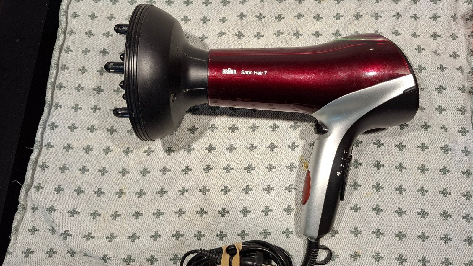 Braun Satin Hair 7 Föhn met diffuser, Ophalen of Verzenden, Zo goed als nieuw, Haarverzorging