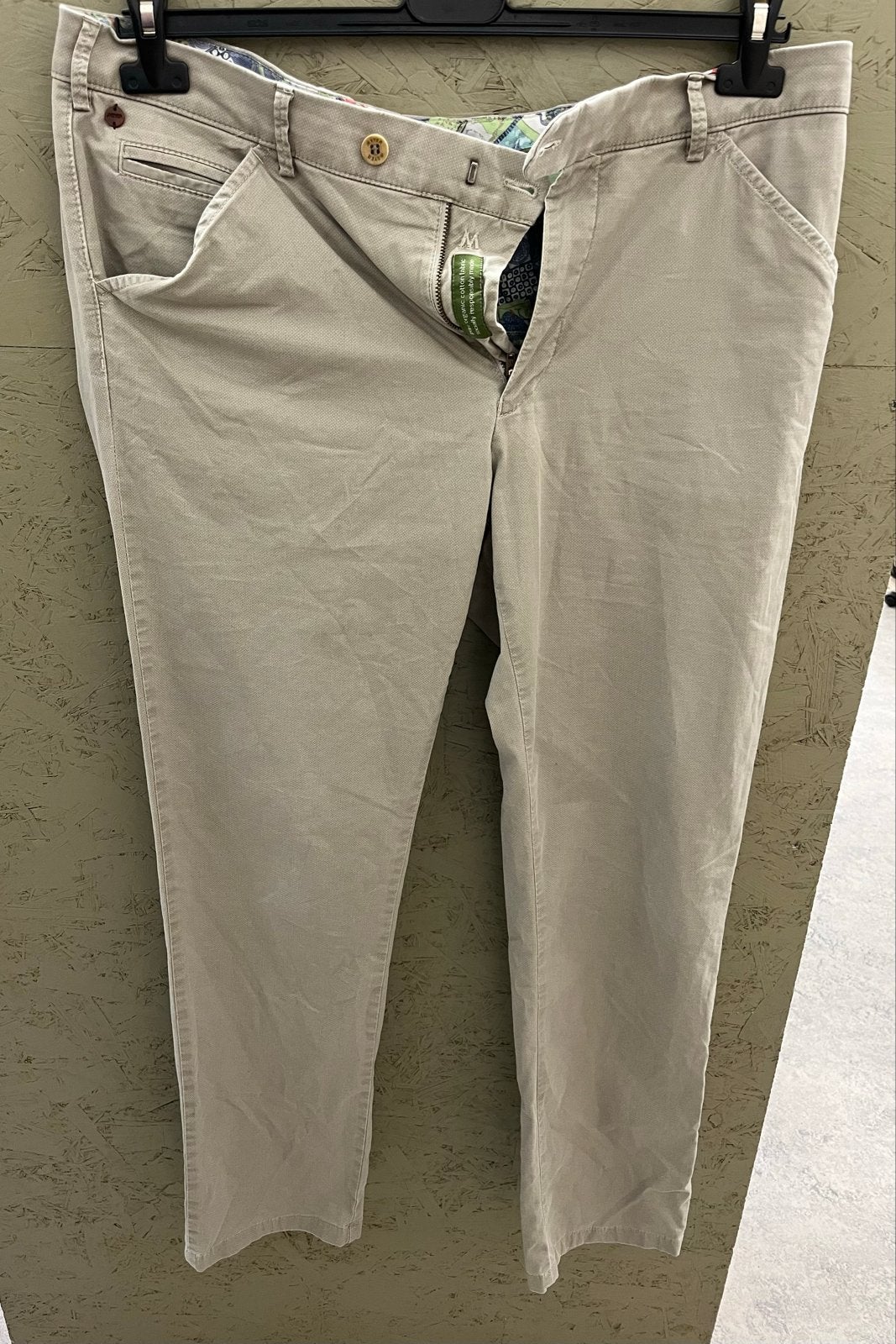 Meyer Chino Broek Maat 52 Beige, Ophalen of Verzenden, Gedragen, Maat 52/54 (L), Beige