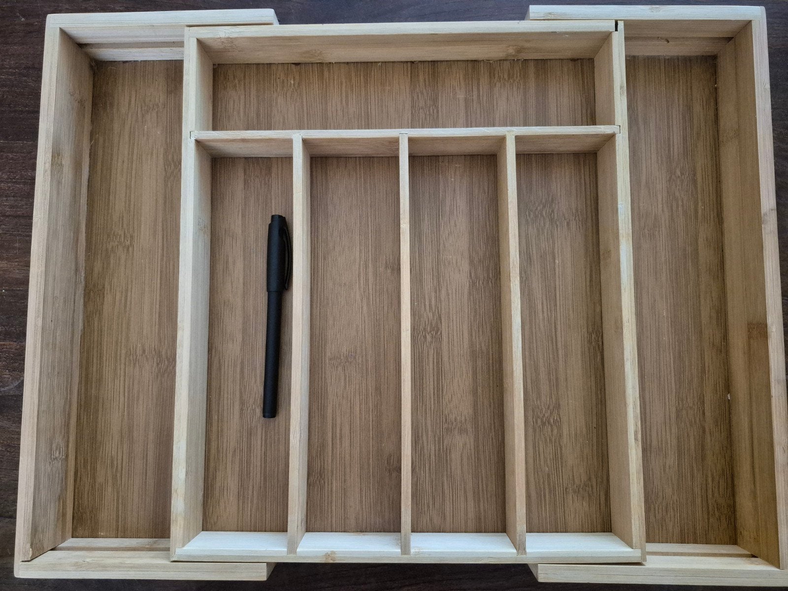 Bestekla uitschuifbaar bamboo, Ophalen of Verzenden, Kunststof