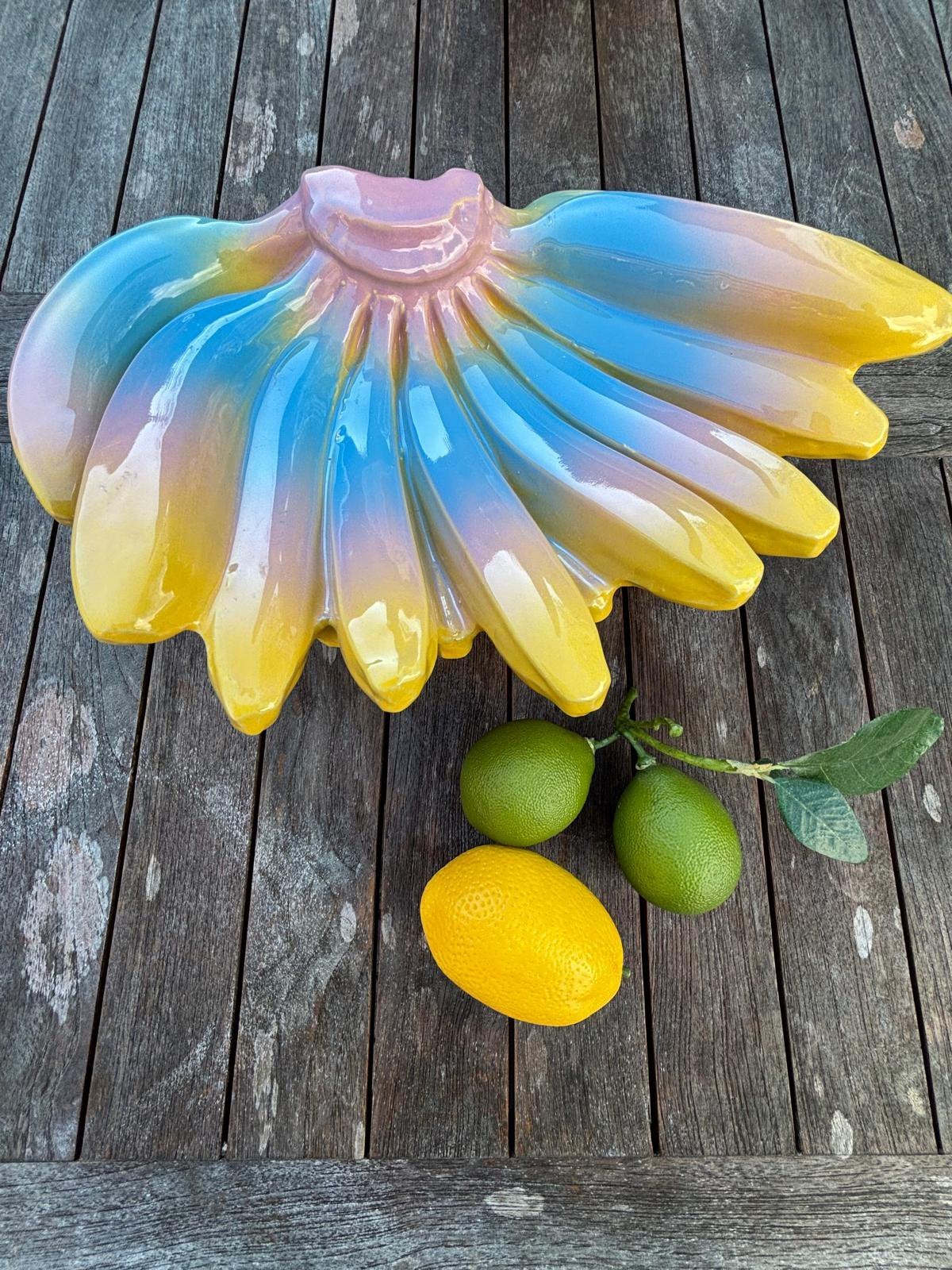 Fruitschaal “bananen” Pol’s Potten, Ophalen, Schaal, Zo goed als nieuw, Geglazuurd