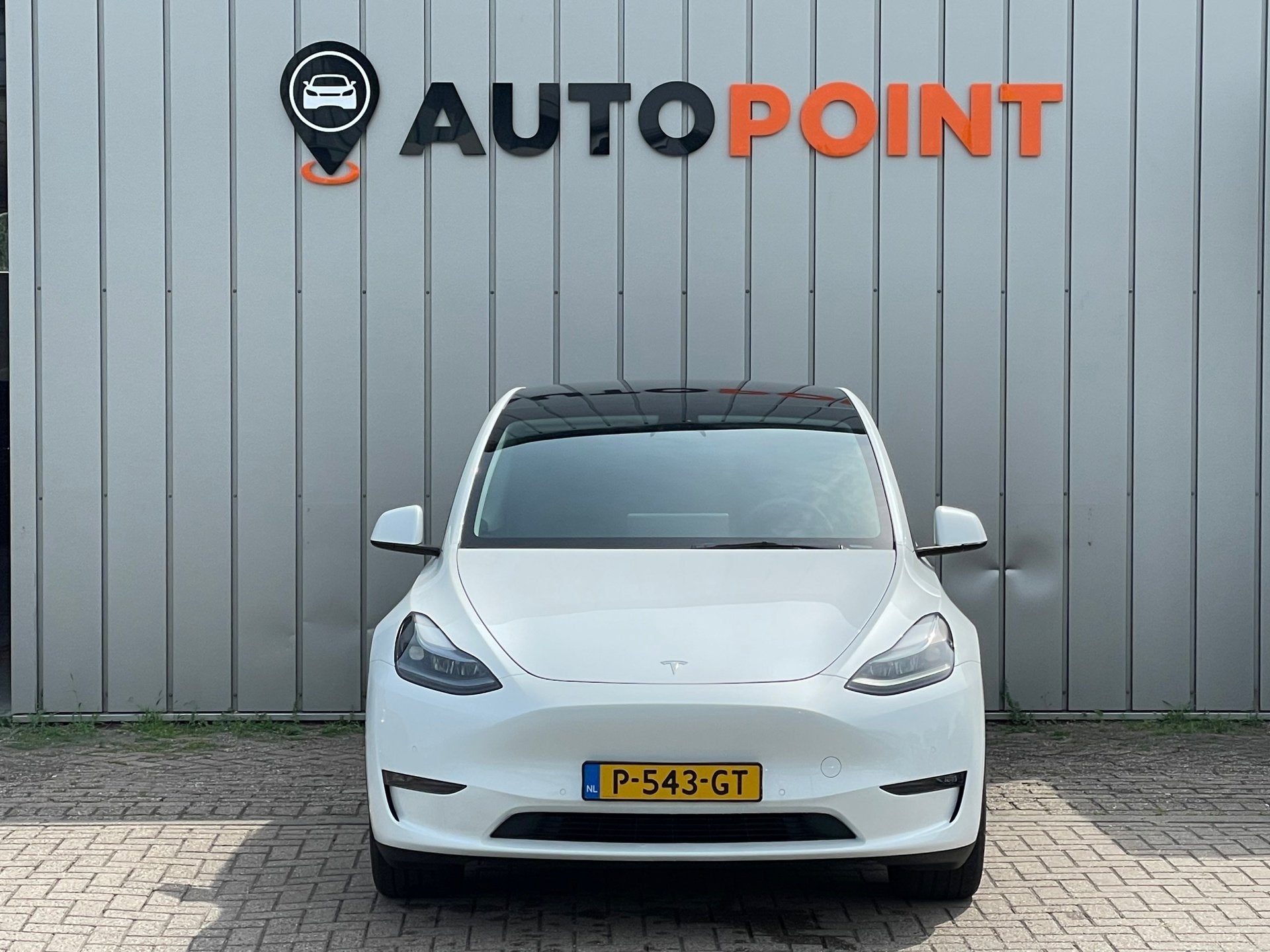 Tesla Model Y Long Range AWD 75 kWh SOH90% WARMTEPOMP 1E EIG, Automaat, Gebruikt, Zwart, Wit