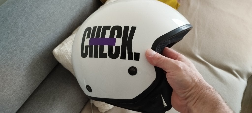 Check Helmet, Ophalen of Verzenden, Zo goed als nieuw, Large, Overige merken