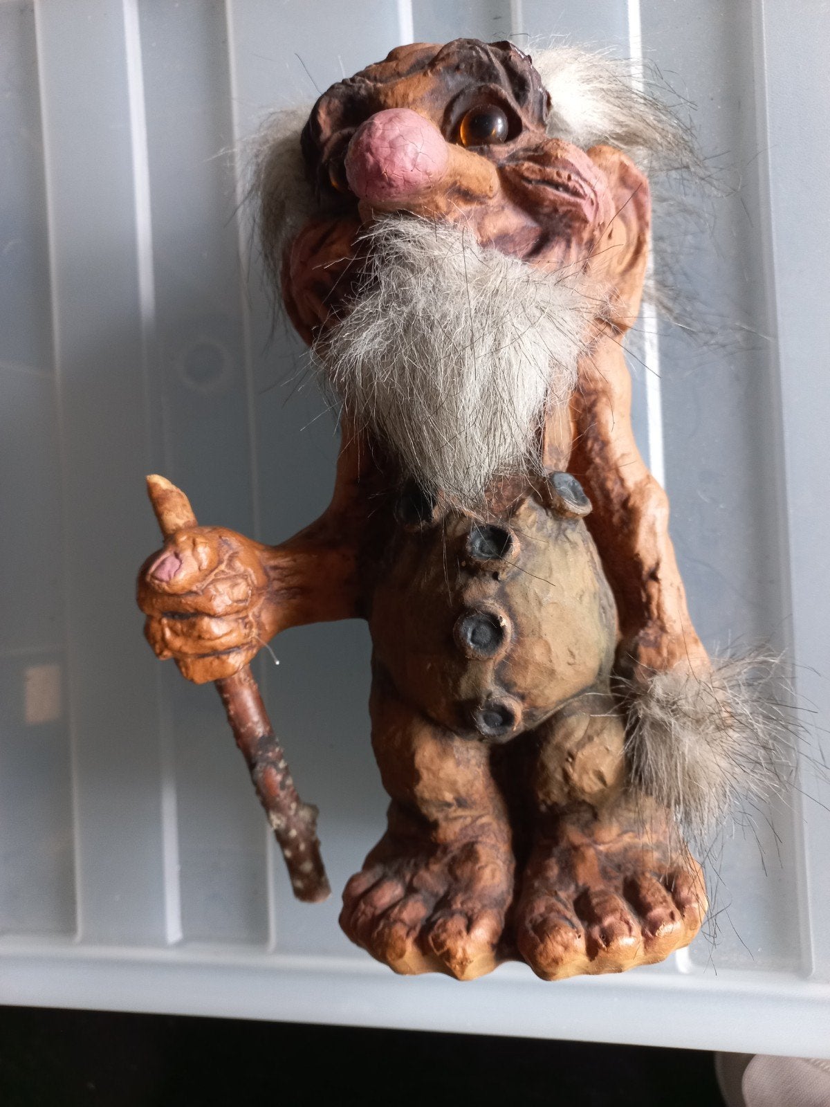 Originele Troll uit Noorwegen., Verzamelen, Smurfen, Ophalen of Verzenden, Zo goed als nieuw, Poppetje, Figuurtje of Knuffel