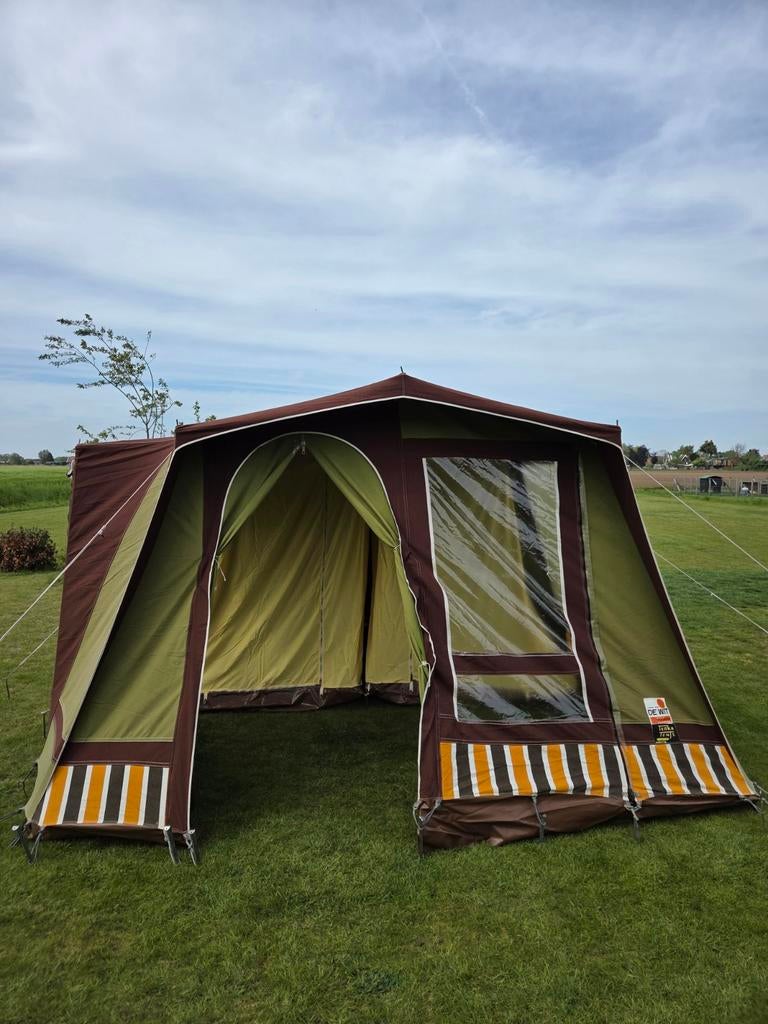 Retro tent  voor 4 personen De Wit/Terka tents, Ophalen, Gebruikt, Tot en met 4