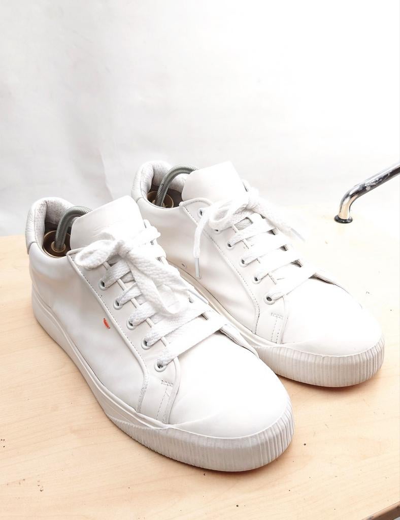 Santoni witte sneakers, Kleding | Heren, Wit, Ophalen of Verzenden, Santoni, Gedragen