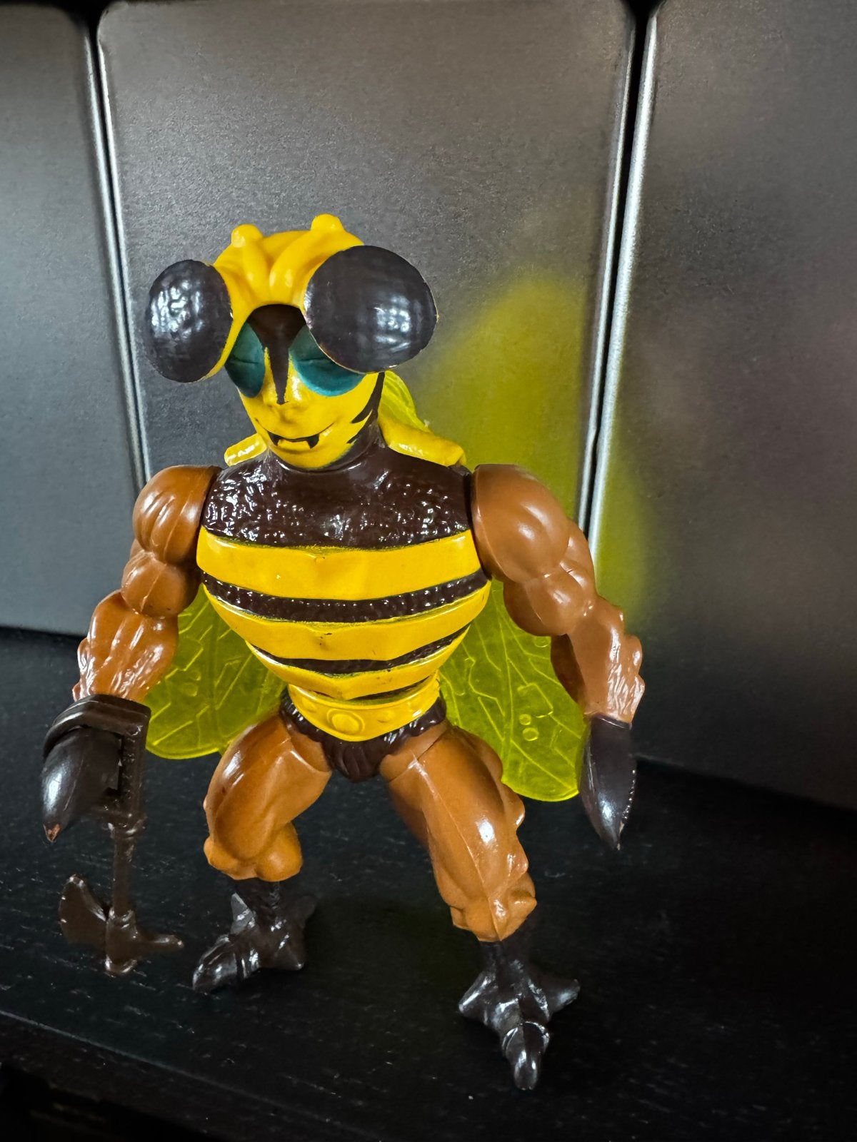 Vintage MOTU Buzz-Off (1983 Mattel) met Vleugels & Bijl, Ophalen of Verzenden, Gebruikt