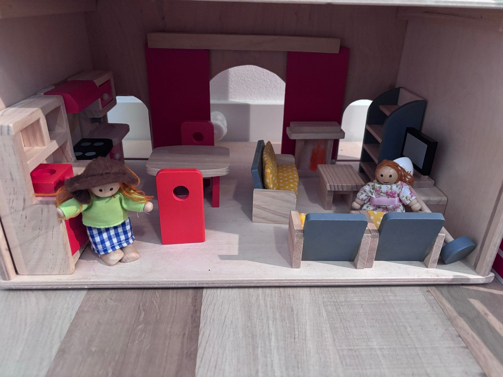 Compleet ingericht poppenhuis grachtenpand, Ophalen, Zo goed als nieuw, Poppenhuis