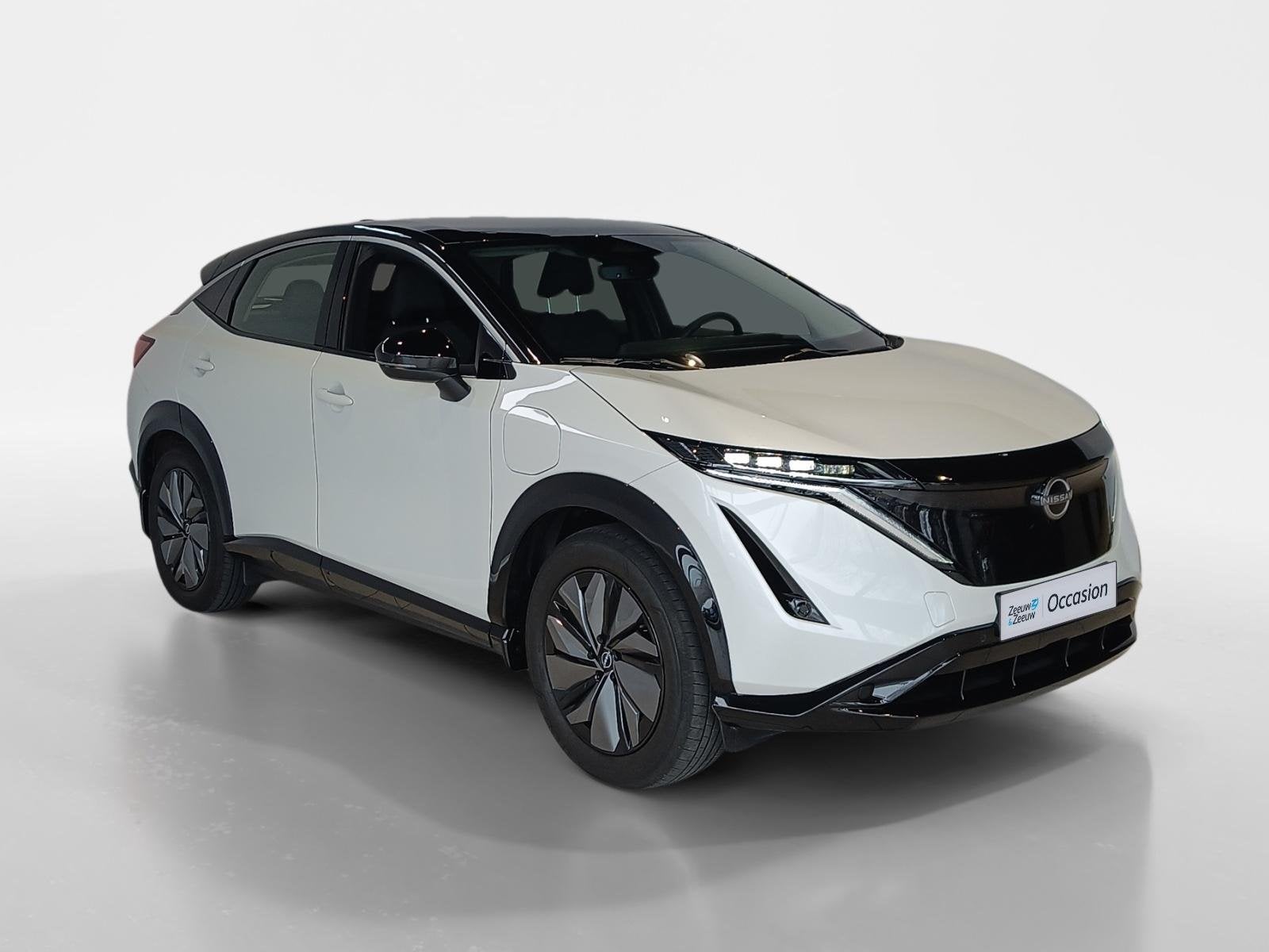 Nissan Ariya Limited Edition 66 kWh *afneembare trekhaak*Ach, Auto's, Dealer onderhouden, Stof, Gebruikt, Wit