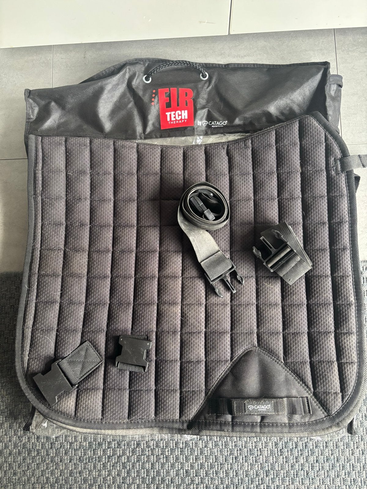 Catago fit tech zadeldek met elastieken. Mt 16”, Dieren en Toebehoren, Full (L), Therapeutisch, Overige typen, Ophalen of Verzenden
