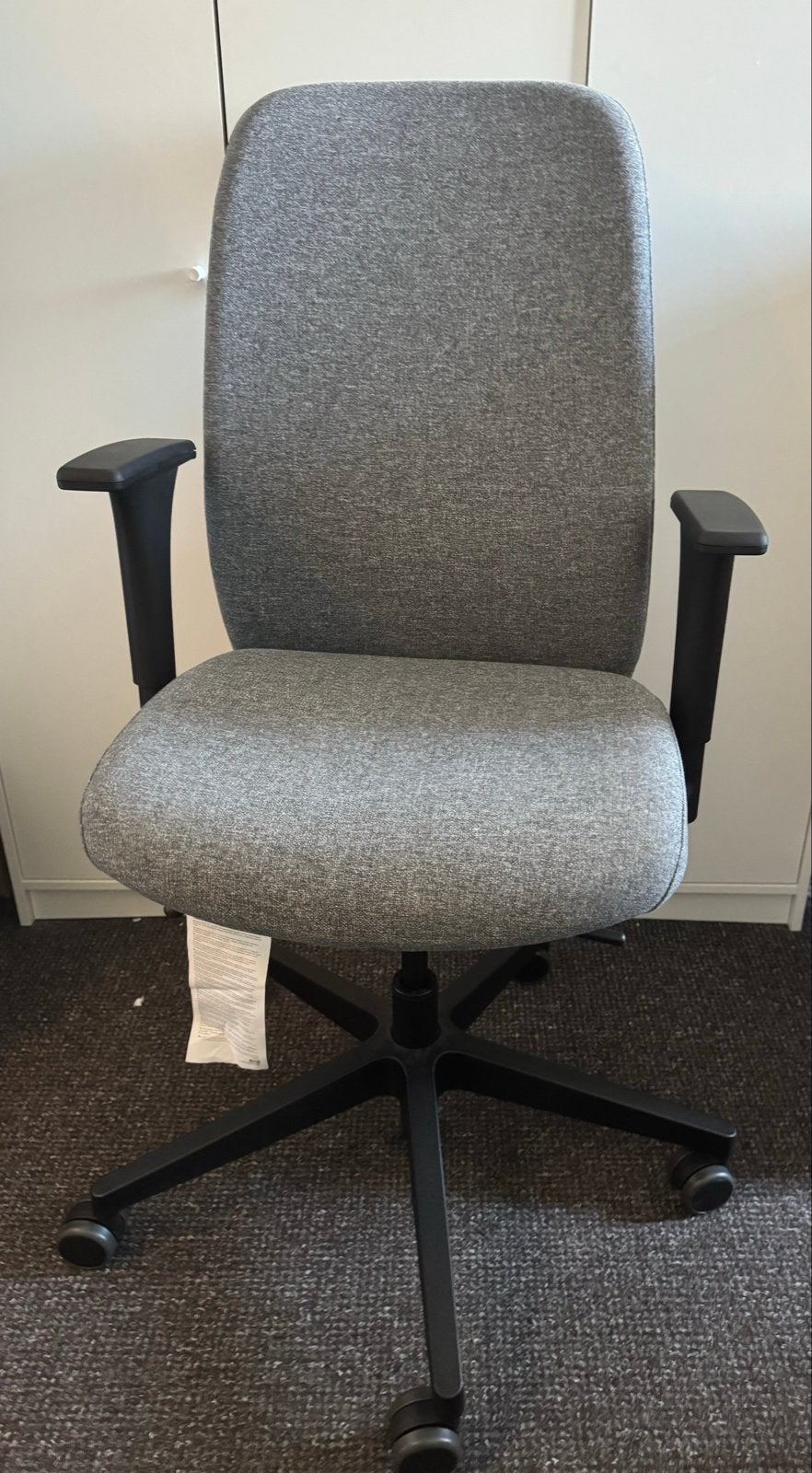 IKEA office chair - Good as new, adjustable, Ophalen, Zo goed als nieuw, Grijs, Bureaustoel