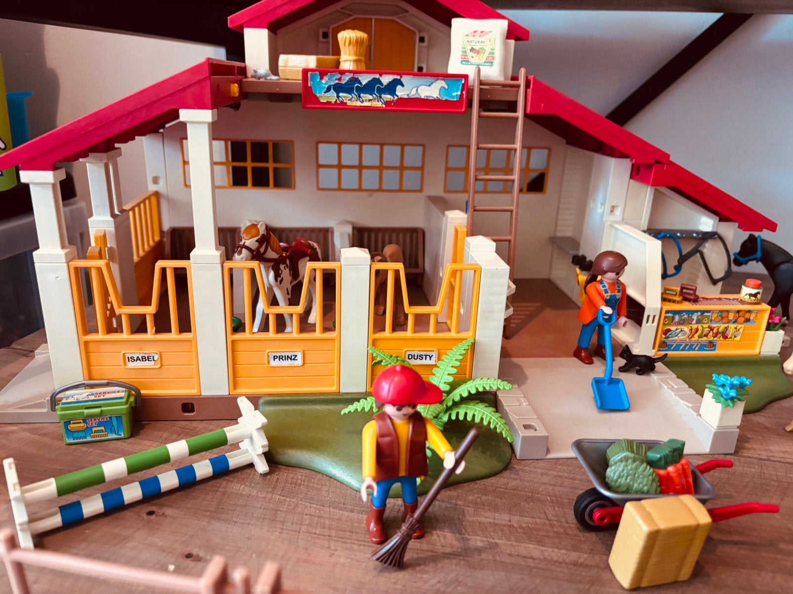 Playmobil 4190 Grote Paardenstal met veel accessoires, Ophalen, Gebruikt, Complete set