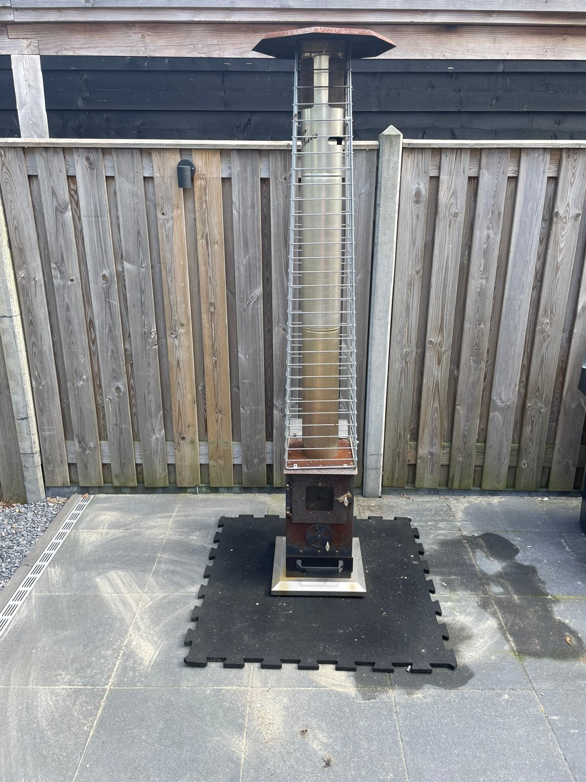 Timber stove pellet kachel voor op het terras, Ophalen, Gebruikt, Vloer