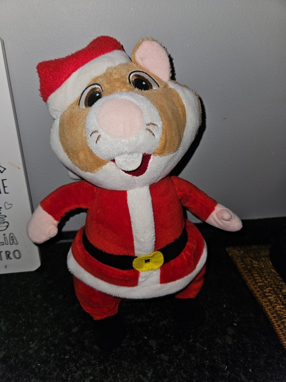 Kerst Hamster Knuffel, Overige merken, Overige karakters, Hamster, Ophalen of Verzenden