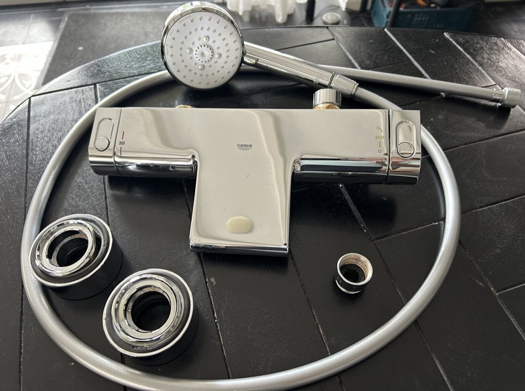 Thermostatische badkraan GROHE, Ophalen of Verzenden, Gebruikt, Chroom, Bad