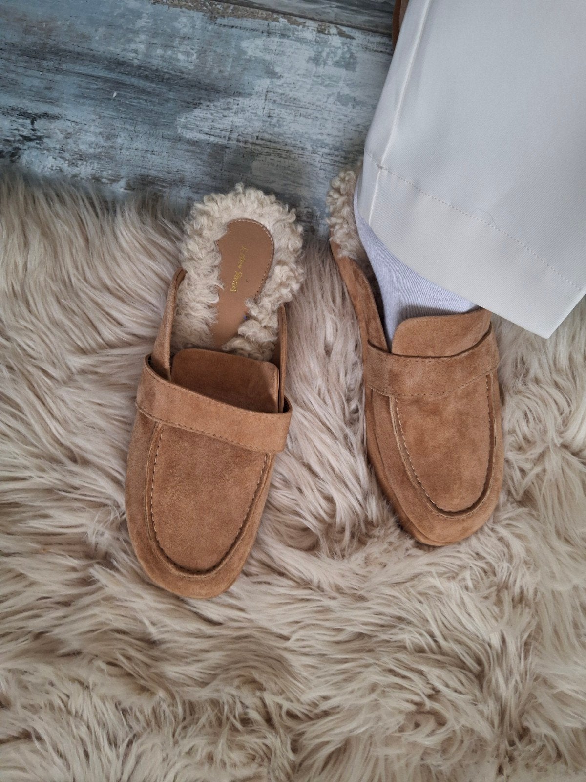 leren slippers nieuwste collectie other&stories 2x gedragen, Ophalen of Verzenden