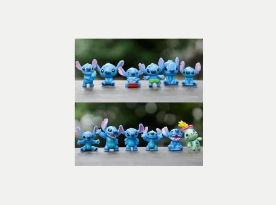 Disney Lilo en Stitch mini figuren set 12 stuks (3cm)