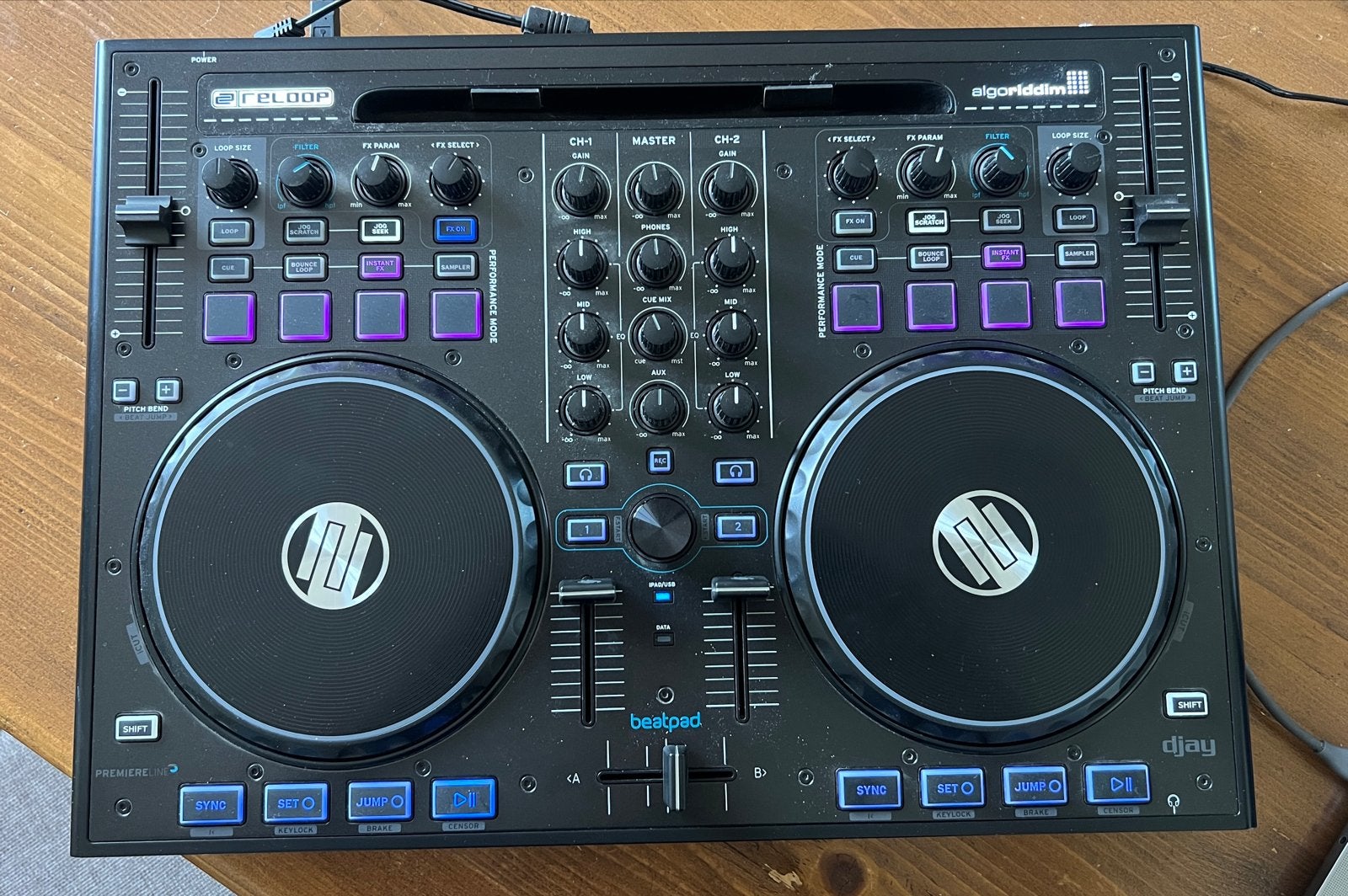 Reloop Beatpad DJ Controller, Ophalen, Zo goed als nieuw, Dj-set, Reloop