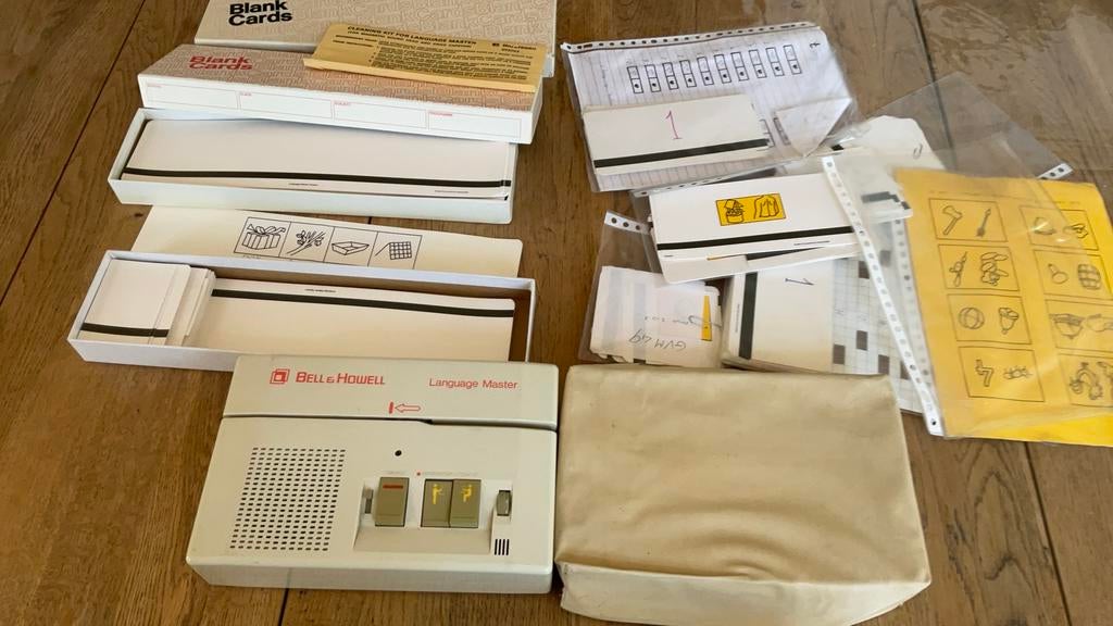 Language Master met magneetstripkaarten, Diversen, Schoolbenodigdheden, Gebruikt, Ophalen of Verzenden