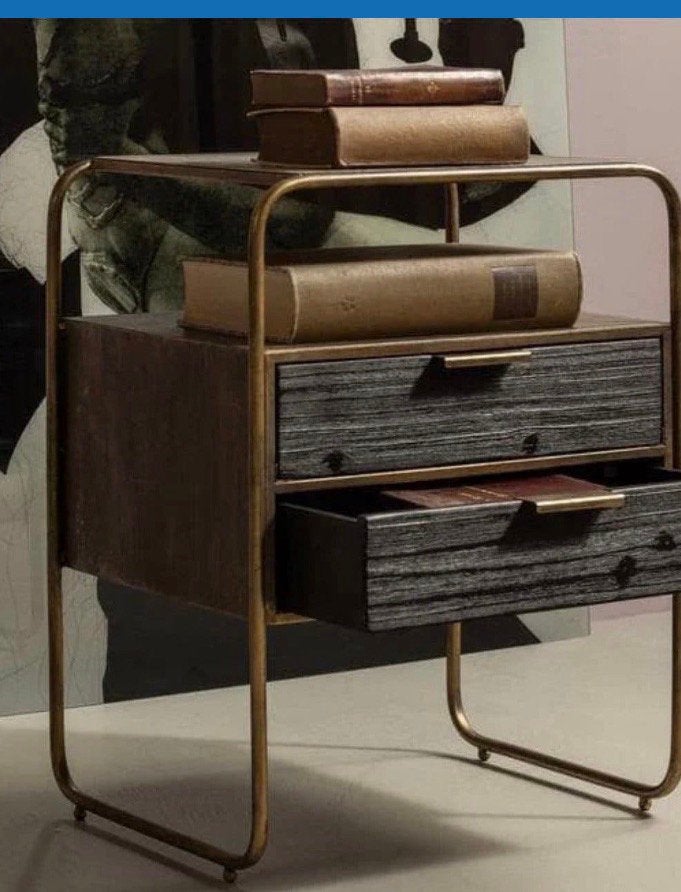 2 prachtige nachtkastjes van wood, Ophalen, Nieuw, Minder dan 45 cm, Minder dan 55 cm