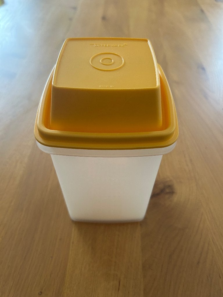 TUPPERWARE augurkenpot (Pick-A-Deli), Ophalen of Verzenden, Gebruikt, Geel, Overige typen