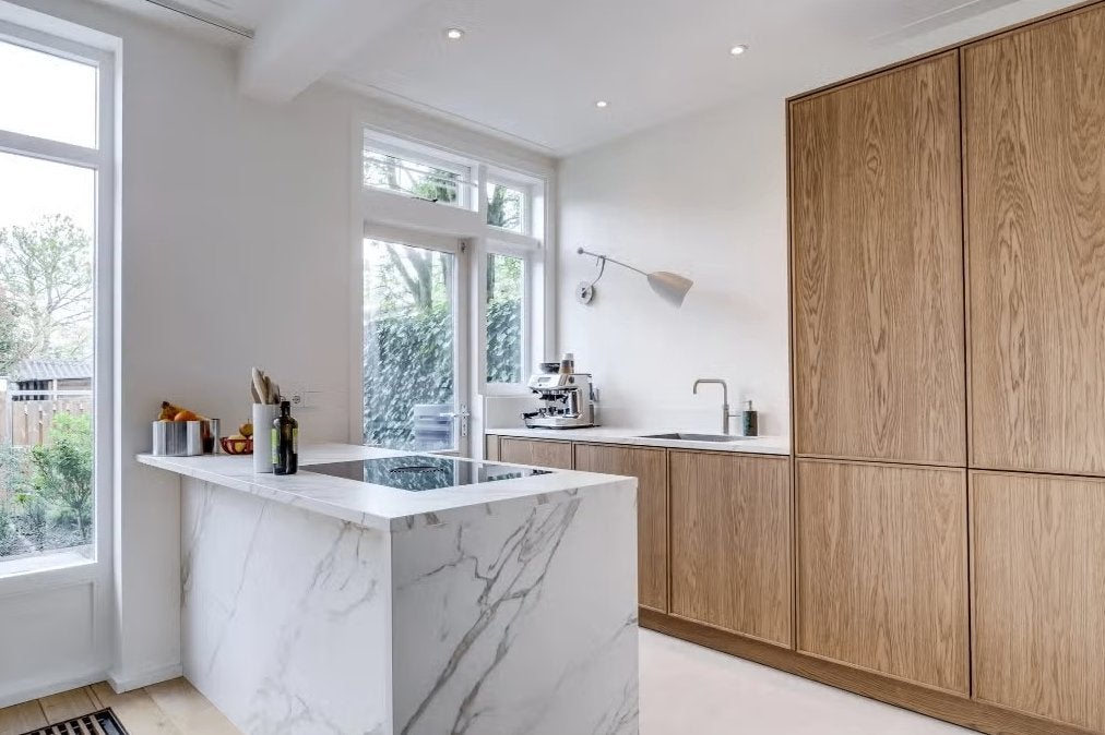 vtwonen Dark Oak keuken (2023), incl. Bora en Quooker CUBE, Ophalen, Overige materialen, Bruin, Overige typen