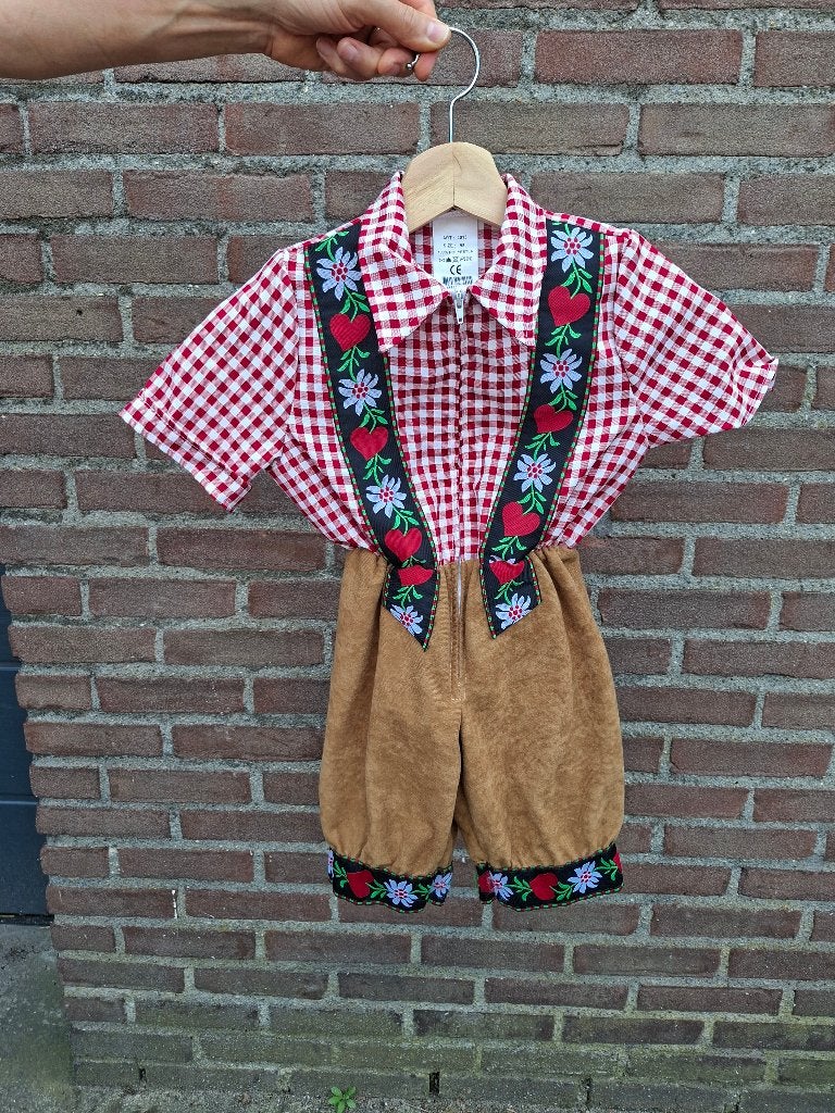 Tiroler verkleedpakje mt 98, Ophalen, Zo goed als nieuw, 104 of kleiner, Jongen of Meisje