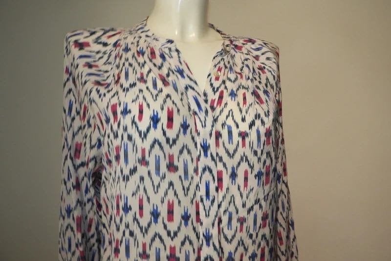 Isabel Marant Etoile mooie blouse in kleurrijk printje M, Zo goed als nieuw, Maat 38/40 (M), Isabel Marant, Meerkleurig