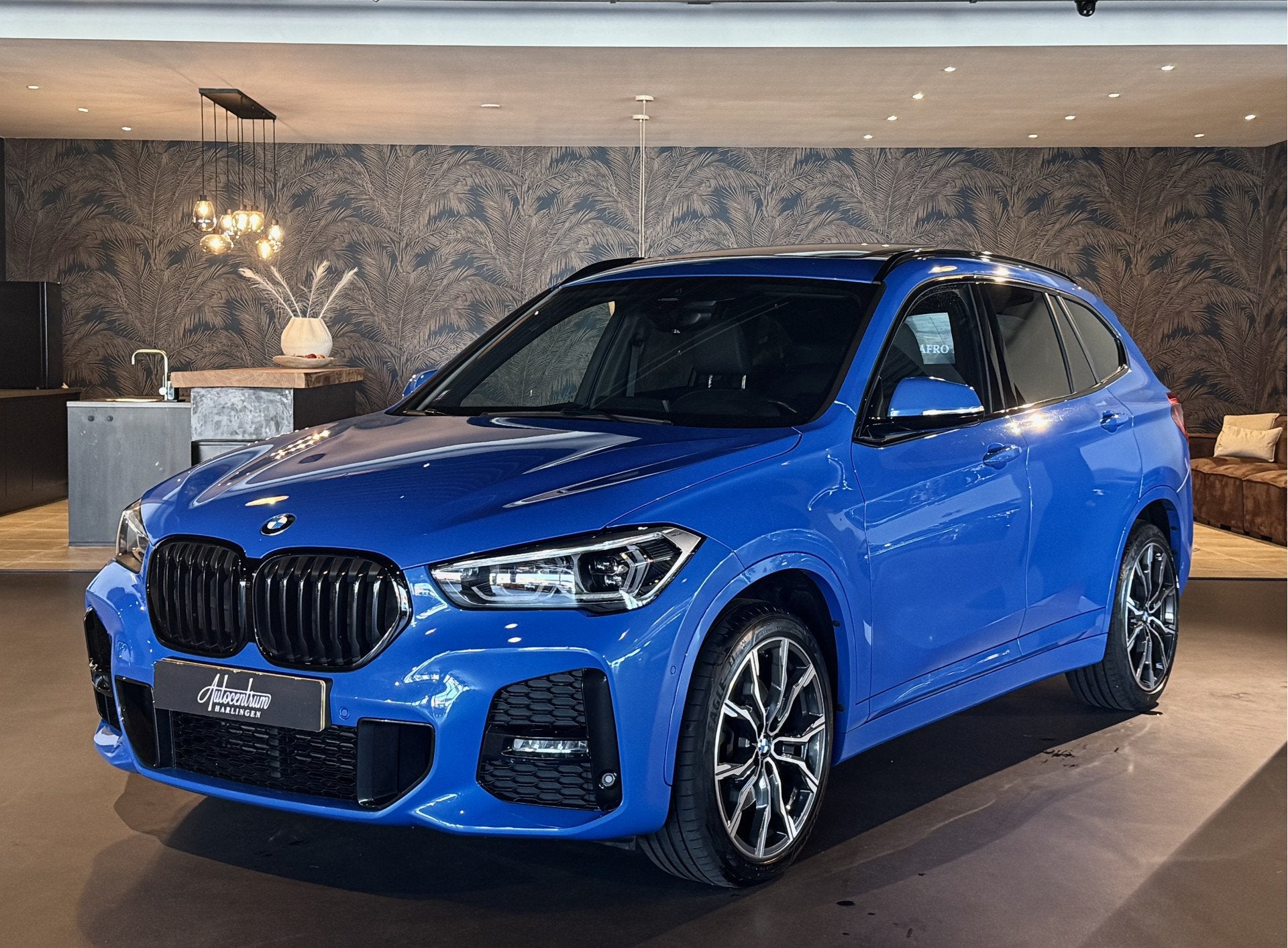 BMW X1 xDrive25d High Exe I 231pk I M-Pakket I Pano I VOL!, Auto's, BMW, 232 pk, 2000 kg, Blauw, Leder