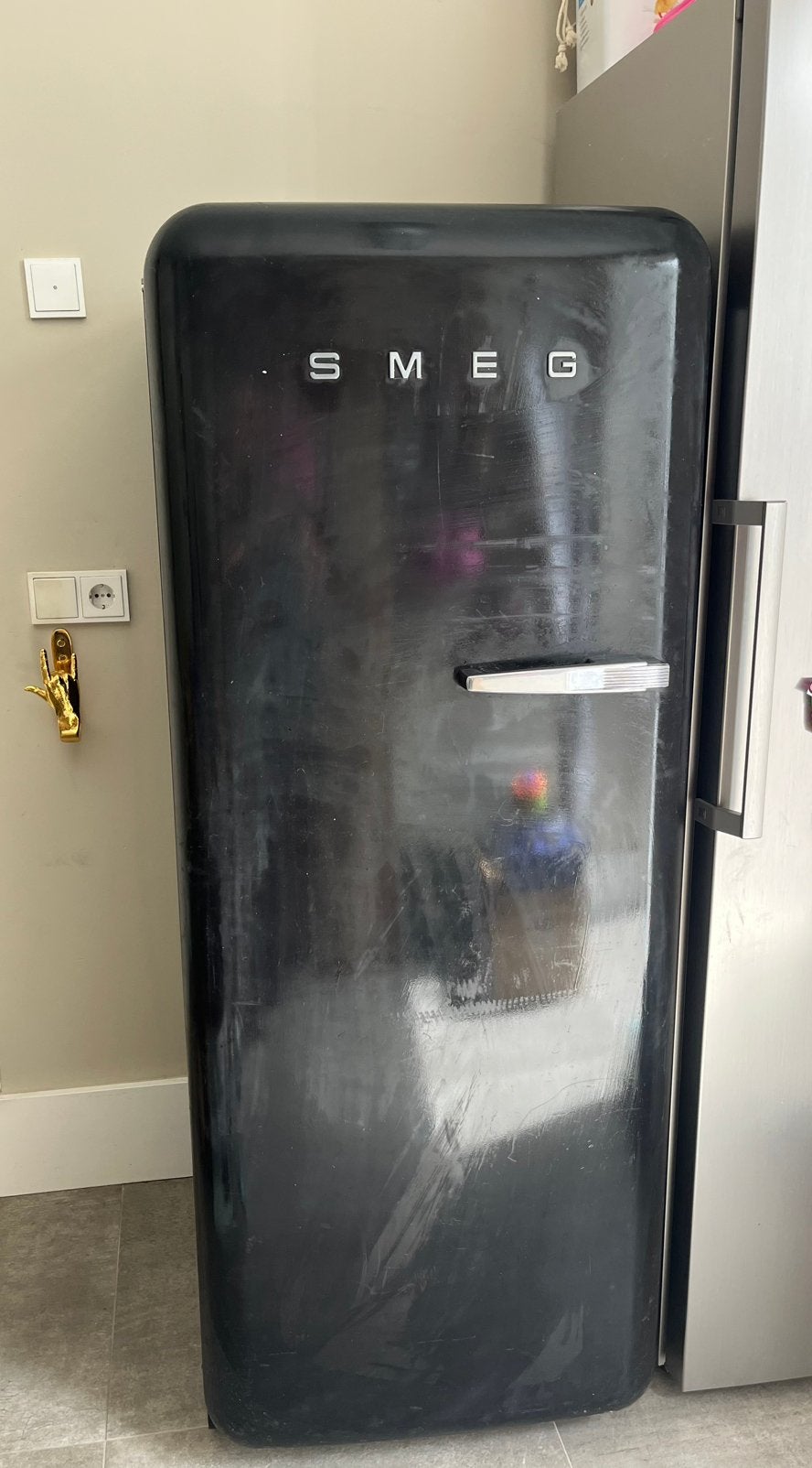 SMEG Retro koelkast met vriesvak, Ophalen, 200 liter of meer, 160 cm of meer, Zo goed als nieuw