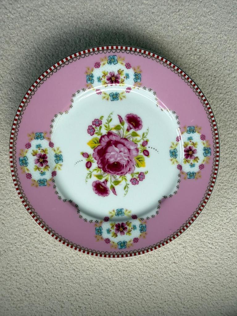 PIP studio Floral - set van 5 gebaksbordjes, Huis en Inrichting, Keuken | Servies, Ophalen, Zo goed als nieuw, Bord(en), Overige stijlen