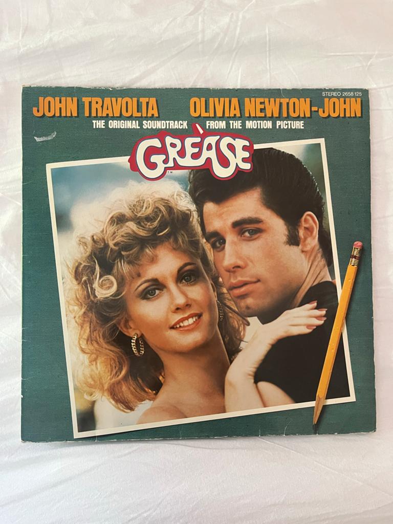 Grease Soundtrack LP - John Travolta & Olivia Newton-John, Cd's en Dvd's, Vinyl | Pop, Dubbel-LP, Verzenden, Gebruikt, 12 inch
