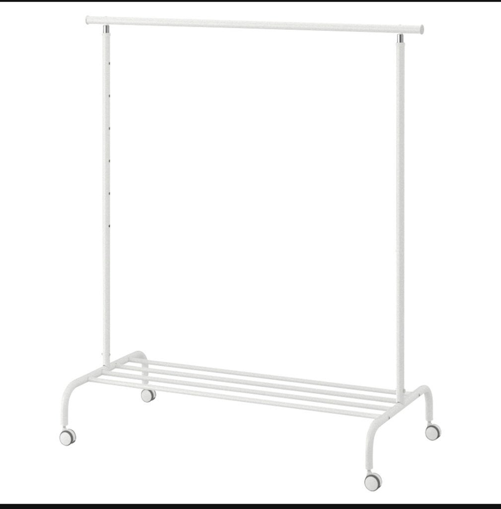 kledingrek ikea, Ophalen, Met wielen, Zo goed als nieuw