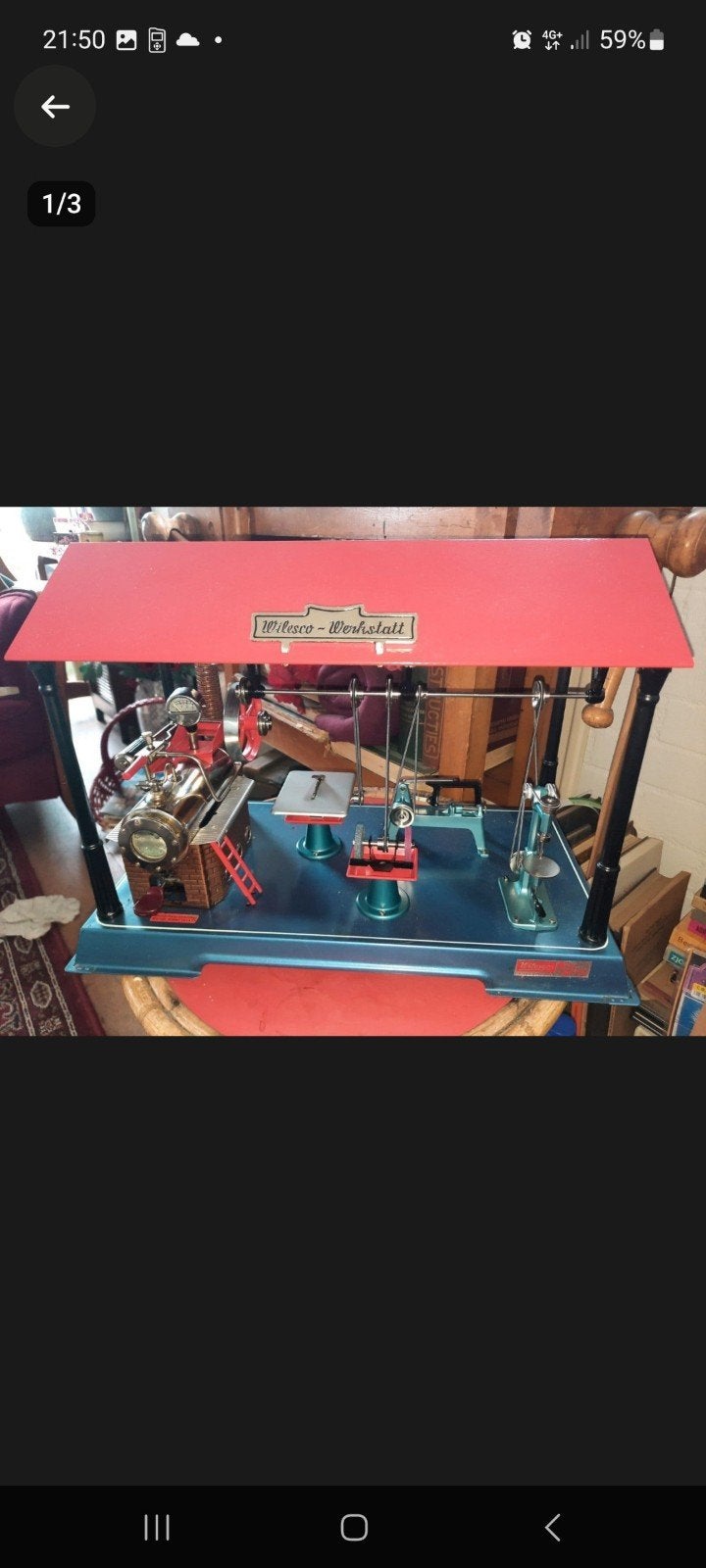 Wilesco Werkplaats Stoommachine - Compleet en Werkend, Hobby en Vrije tijd, Ophalen, Gebruikt