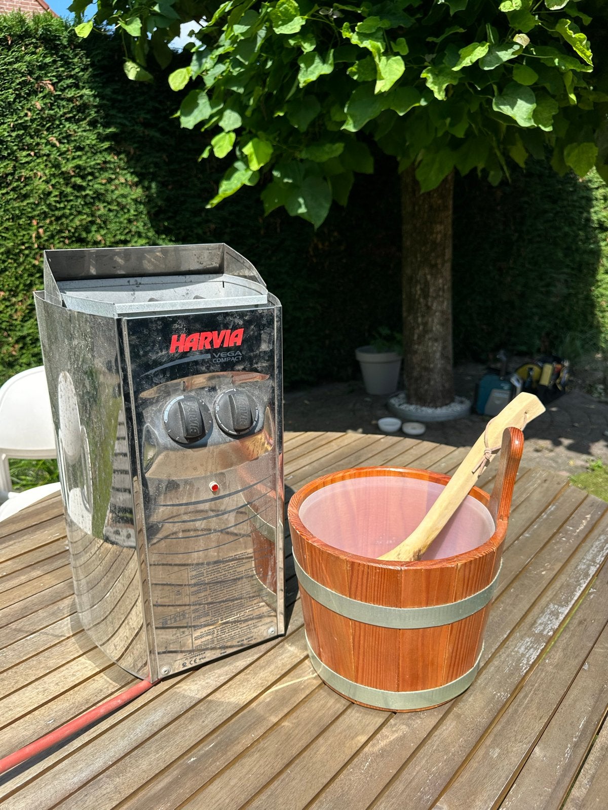Harvia Vega Compact Saunakachel met accessoires, Ophalen, Gebruikt, Onderdelen