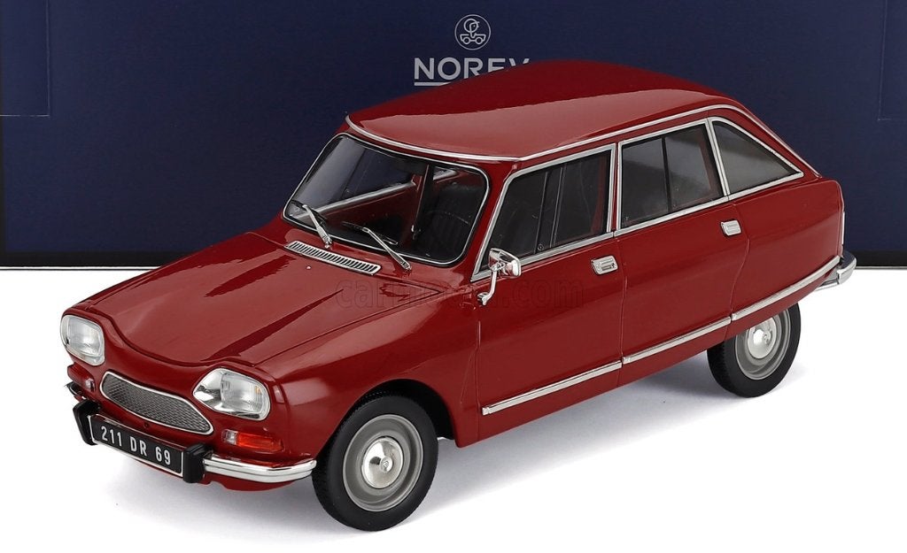Citroen Ami 8 Club 1969 Rood 1/18 lim.ed NOREV ref. 181678, Hobby en Vrije tijd, Verzenden, Nieuw, Auto, Norev