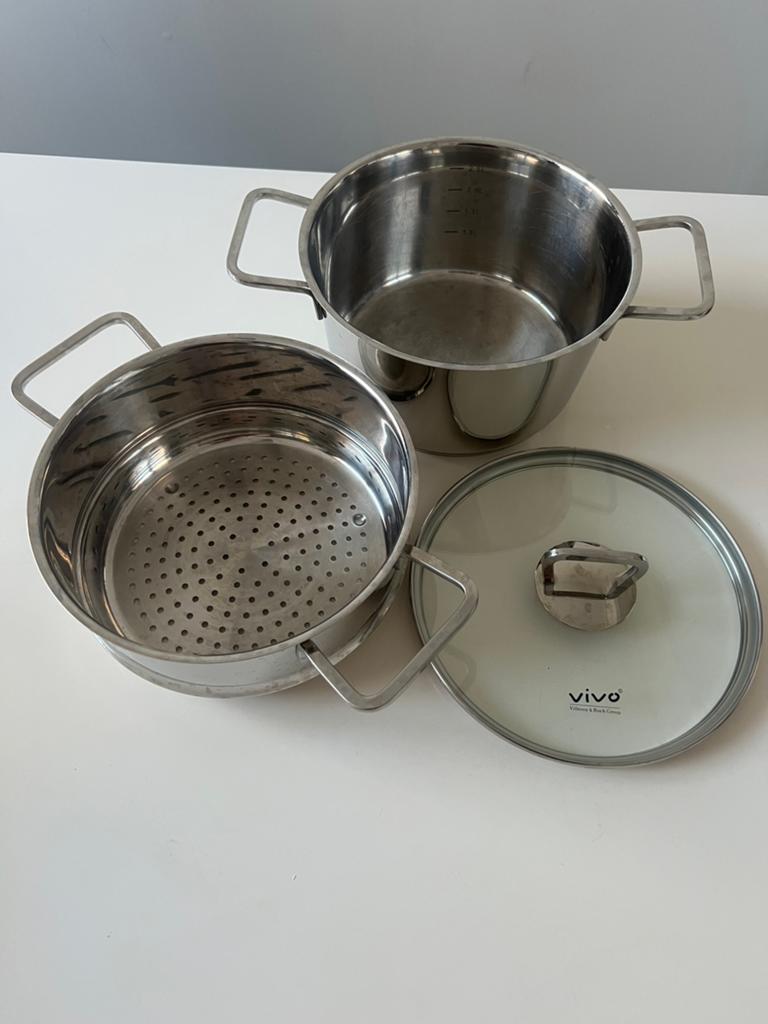 Vivo Villeroy & Boch stoompan 2.5L, Ophalen of Verzenden, Zo goed als nieuw
