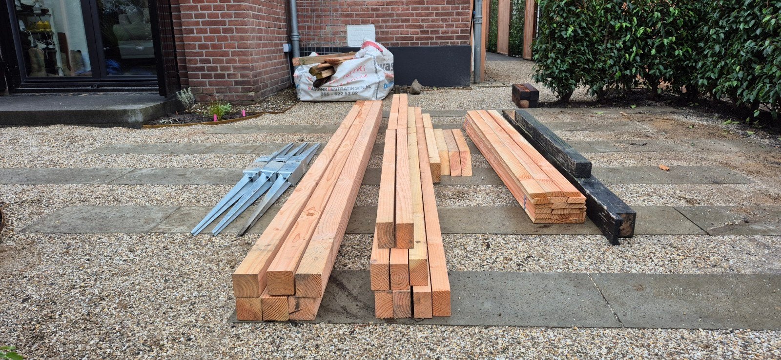 Partij douglas hout, Ophalen of Verzenden, 50 mm of meer, Balk, Minder dan 200 cm