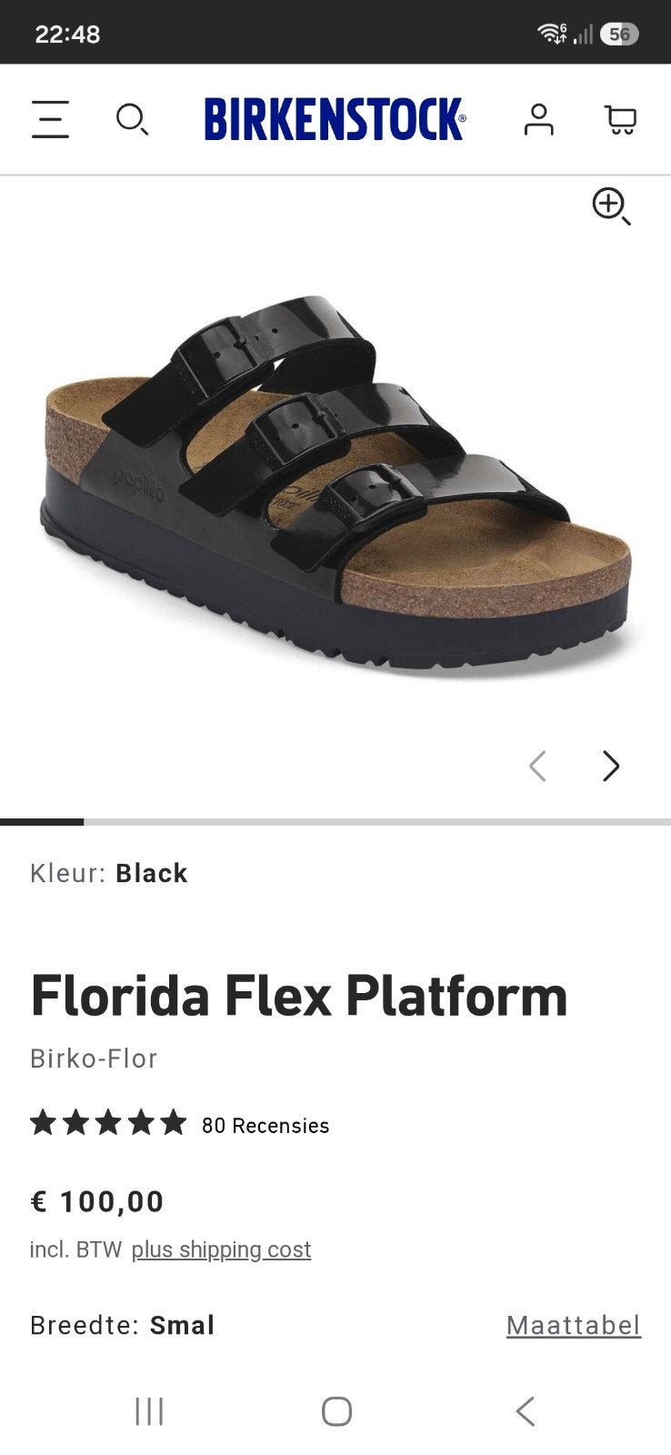 Birkenstock platform florida lak NIEUW! Maat 38, smal, Kleding | Dames, Schoenen, Slippers, Zwart, Nieuw, Ophalen of Verzenden
