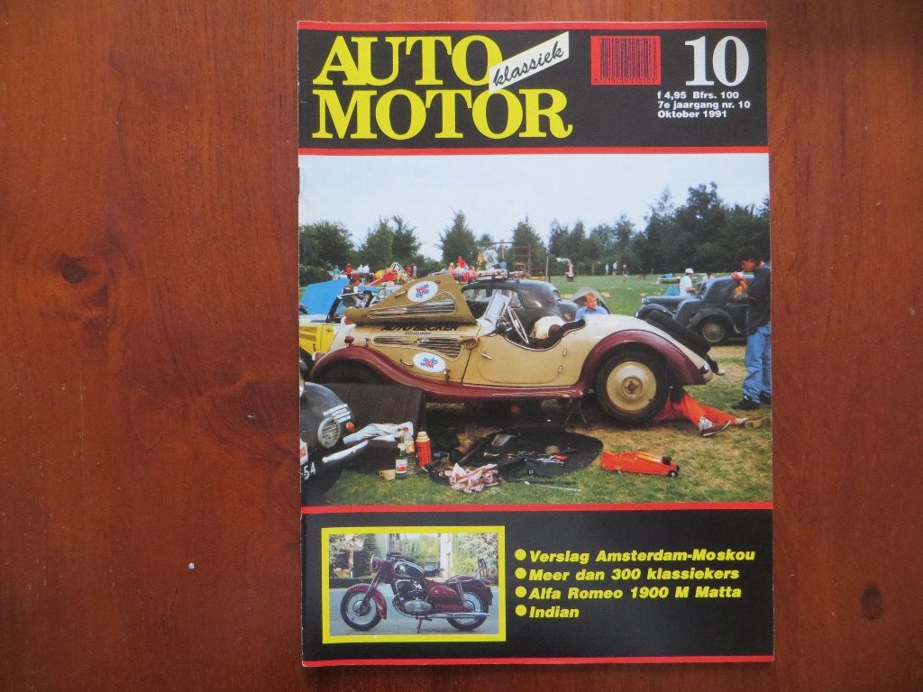 Auto Motor Klassiek 10 1991 Alfa Romeo 1900 M Matta, Citroën, Ophalen of Verzenden, Nieuw, Alfa Romeo