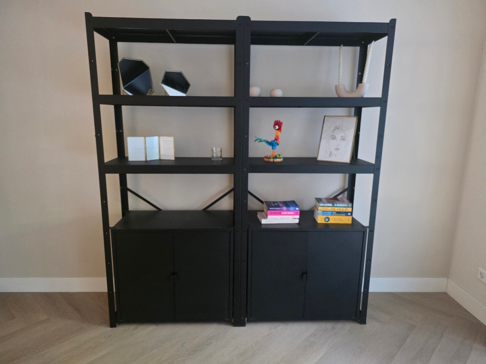 IKEA BROR stellingkast zwart 170x40x190 cm, Ophalen, Gebruikt