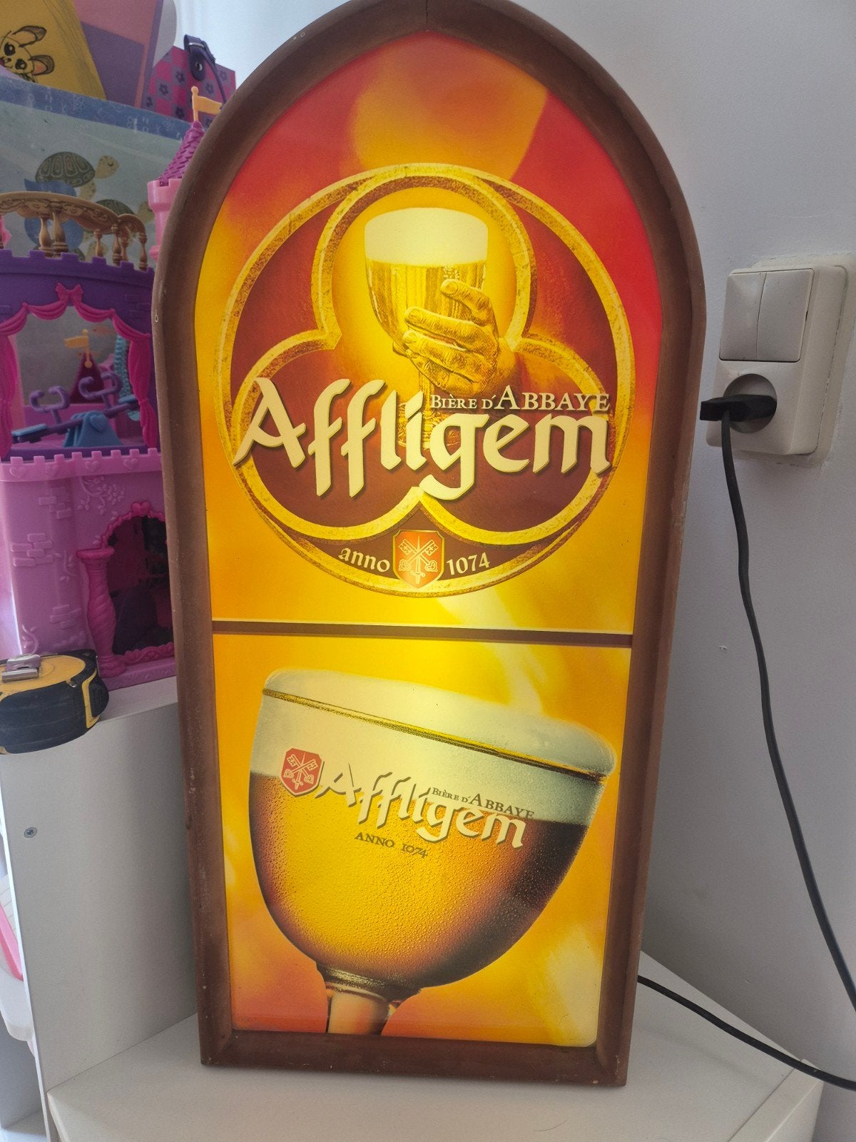 Mooie oude nette lichtbak Affligem, Ophalen of Verzenden