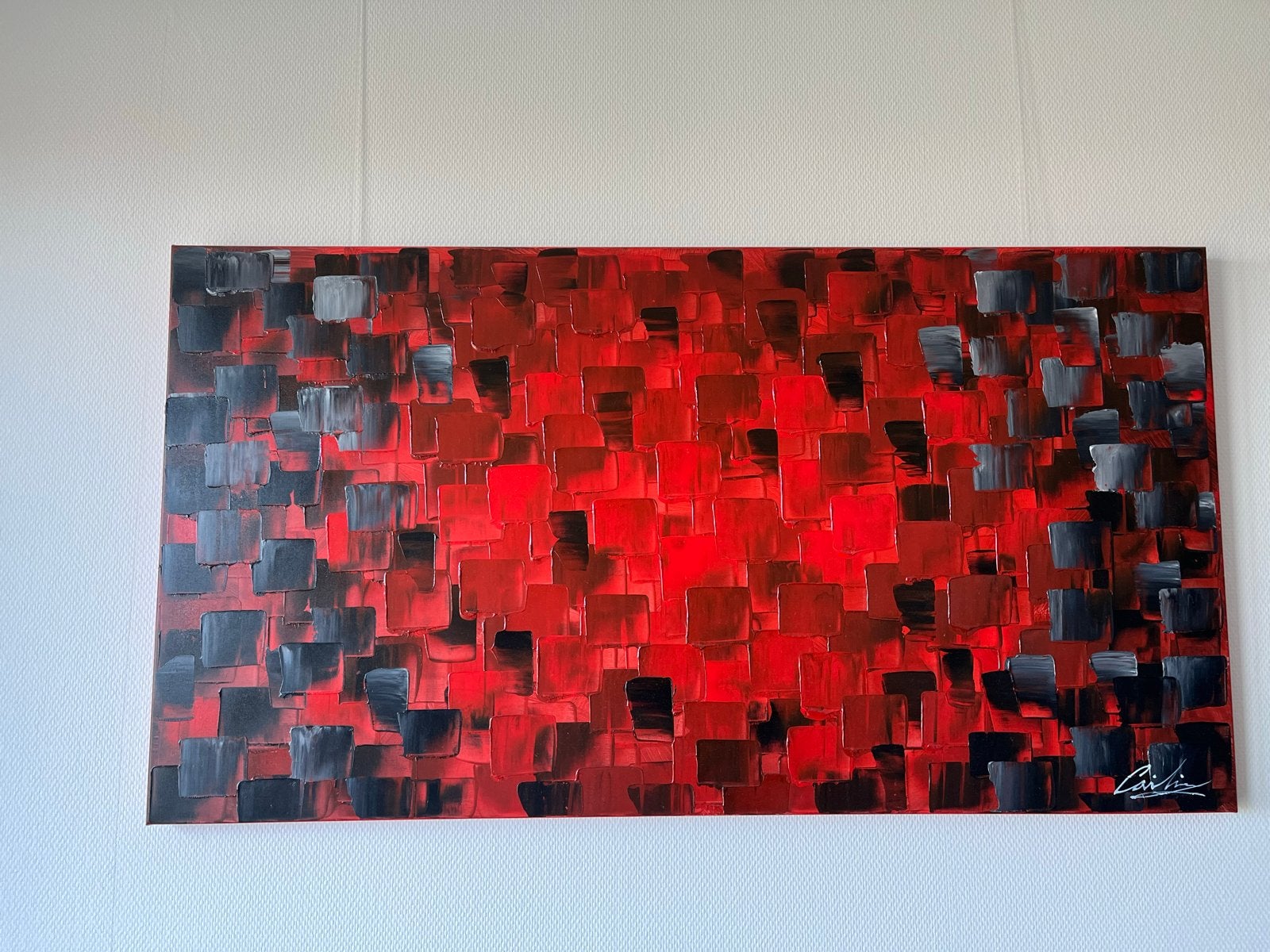 Kunst - Schilderij Infinity 130x70 (Olieverf), Ophalen of Verzenden